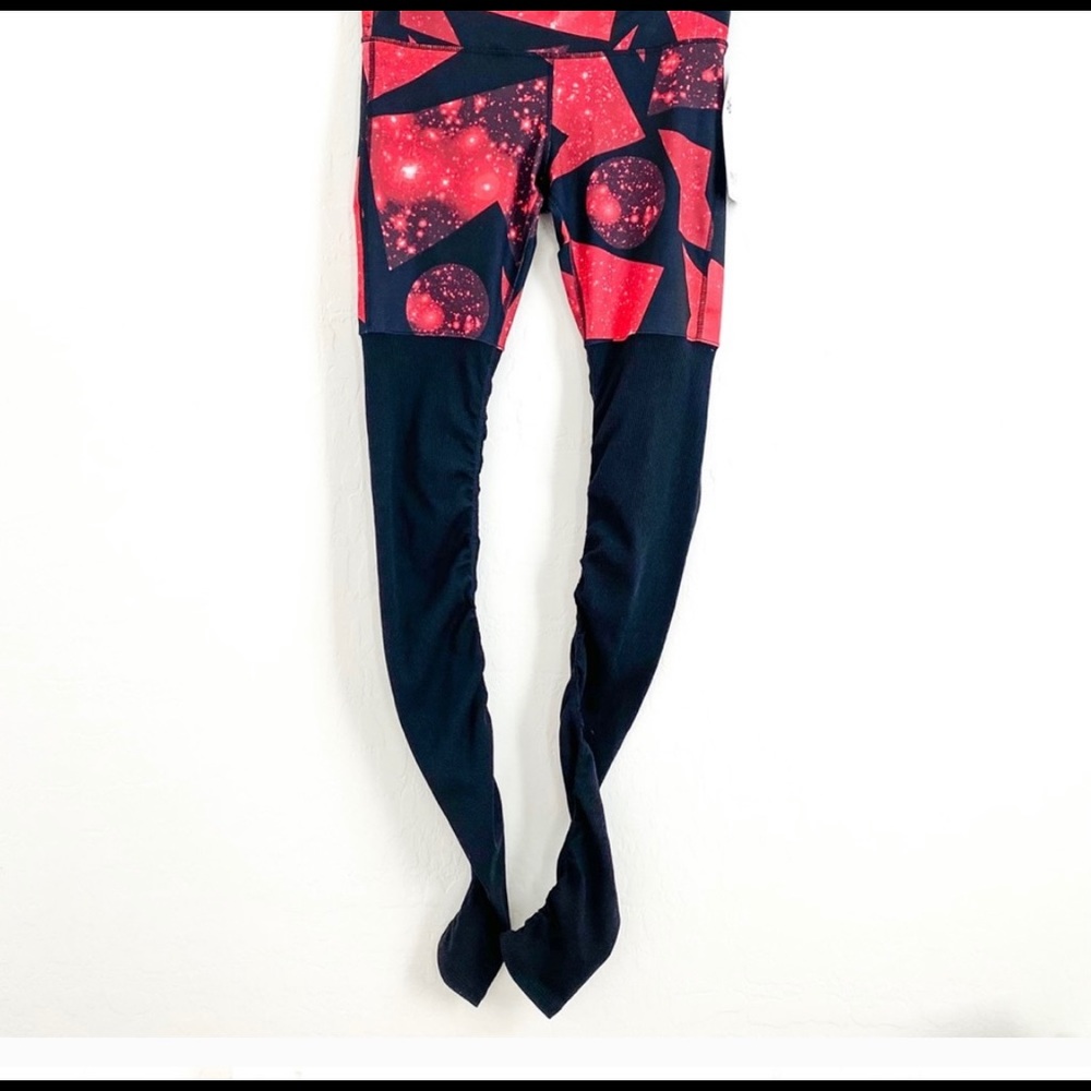 Alo Goddess Ribbed Leggings Space Black Large
